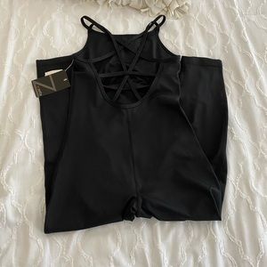 Zella cropped black bodysuit